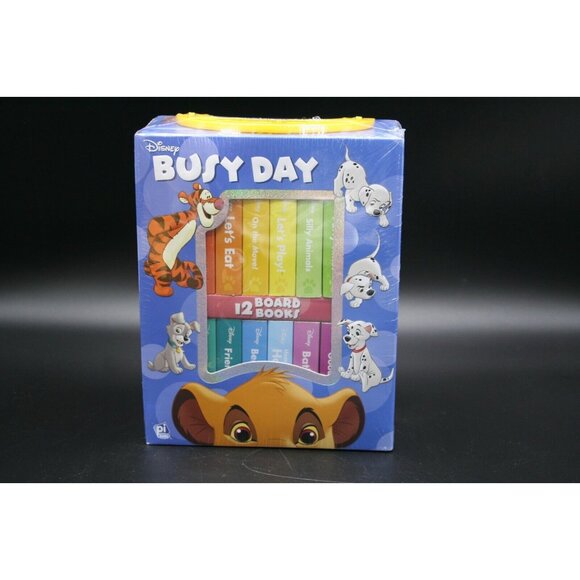 📔 Disney Busy Day 12 chunky board books set Book Block Kids 10 months+ 📔 - Picture 1 of 10